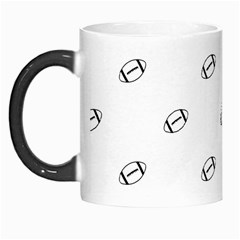 American Football Ball Motif Print Pattern Morph Mugs by dflcprintsclothing