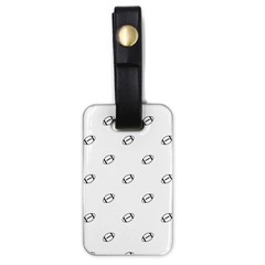 American Football Ball Motif Print Pattern Luggage Tag (one Side) by dflcprintsclothing