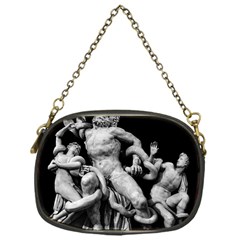 Laocoon Sculpture Over Black Chain Purse (one Side) by dflcprintsclothing