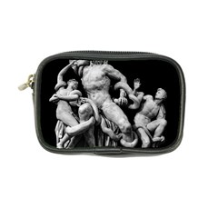 Laocoon Sculpture Over Black Coin Purse by dflcprintsclothing