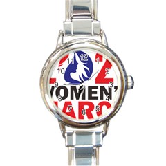 Womens March Round Italian Charm Watch by happinesshack