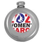 Womens March Round Hip Flask (5 oz) Front