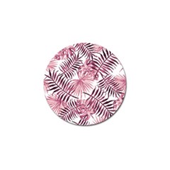 Pink Leaves Golf Ball Marker (10 Pack) by goljakoff