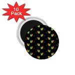 Digital Flowers 1.75  Magnets (10 pack)  Front