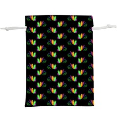 Digital Flowers  Lightweight Drawstring Pouch (xl) by Sparkle