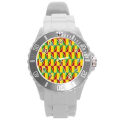 Digital Stars Round Plastic Sport Watch (l) by Sparkle