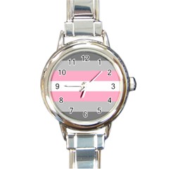 Demigirl Pride Flag Lgbtq Round Italian Charm Watch by lgbtnation