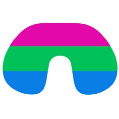 Polysexual Pride Flag Lgbtq Travel Neck Pillow by lgbtnation