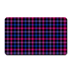 Bisexual Pride Checkered Plaid Magnet (rectangular) by VernenInk