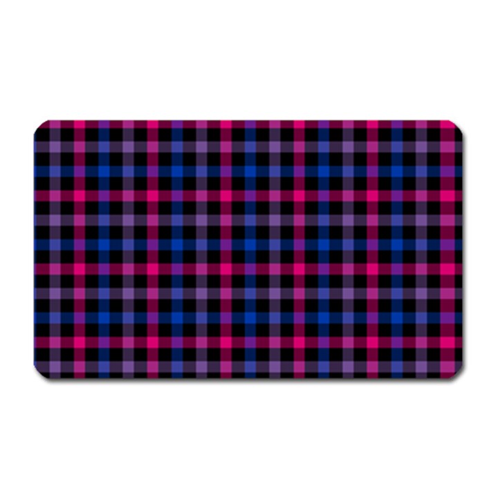 Bisexual Pride Checkered Plaid Magnet (Rectangular)