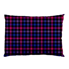 Bisexual Pride Checkered Plaid Pillow Case by VernenInk