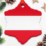 Flag of Austria Ornament (Snowflake) Front