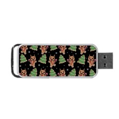 Gingerbread Krampus Portable Usb Flash (two Sides) by Valentinaart