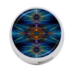 Fractal Flower 4-port Usb Hub (two Sides) by Sparkle