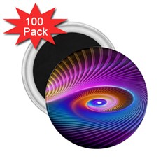 Fractal Illusion 2 25  Magnets (100 Pack)  by Sparkle