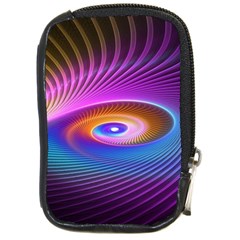 Fractal Illusion Compact Camera Leather Case by Sparkle