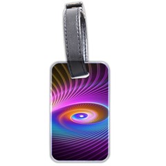 Fractal Illusion Luggage Tag (two Sides) by Sparkle