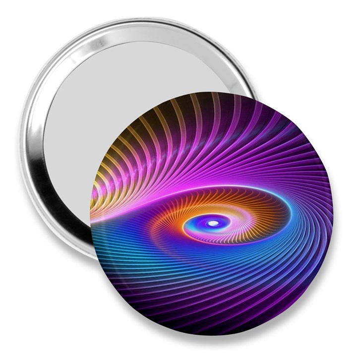 Fractal Illusion 3  Handbag Mirrors