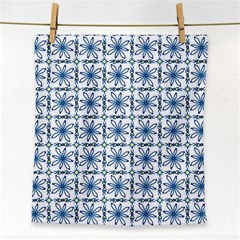 Azulejo Style Blue Tiles Face Towel by MintanArt