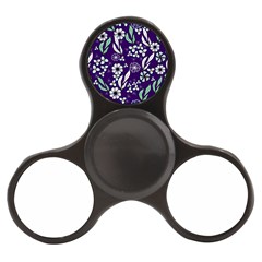 Floral Blue Pattern Finger Spinner by MintanArt