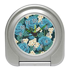 Blue Roses Travel Alarm Clock by goljakoff