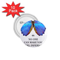 Inferior Quote Butterfly 1 75  Buttons (10 Pack) by SheGetsCreative