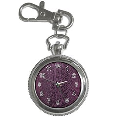 Purple Leather Snakeskin Design Key Chain Watches by ArtsyWishy