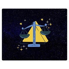 Horoscope Libra Astrology Zodiac Double Sided Flano Blanket (medium)  by Mariart