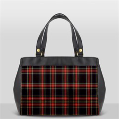 Stewart Black Tartan Oversize Office Handbag (2 Sides) by impacteesstreetwearfour