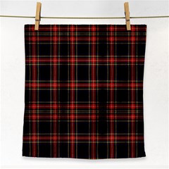 Stewart Black Tartan Face Towel by impacteesstreetwearfour