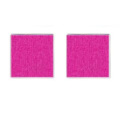 Pink Denim Design  Cufflinks (square) by ArtsyWishy