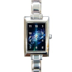 The Galaxy Rectangle Italian Charm Watch by ArtsyWishy