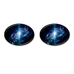 The Galaxy Cufflinks (oval) by ArtsyWishy