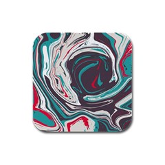 Vector Vivid Marble Pattern 1 Rubber Square Coaster (4 Pack)  by goljakoff