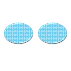 Baby Blue Design Cufflinks (oval) by ArtsyWishy