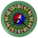 Grateful Dead Color Wall Clock Front