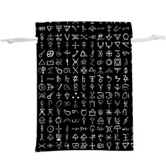 Alchemical Symbols - Collected Inverted  Lightweight Drawstring Pouch (xl) by WetdryvacsLair