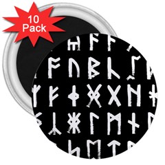 The Anglo Saxon Futhorc Collected Inverted 3  Magnets (10 Pack)  by WetdryvacsLair