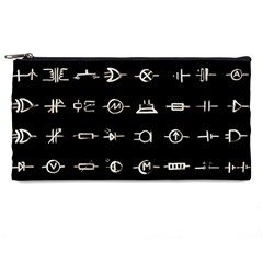 Electrical Symbols Callgraphy Short Run Inverted Pencil Case by WetdryvacsLair