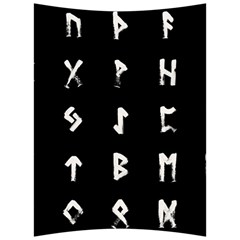 Elder Futhark Rune Set Collected Inverted Back Support Cushion by WetdryvacsLair