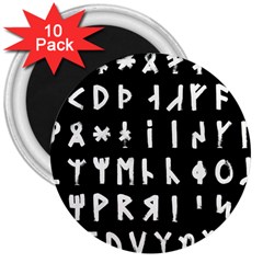 Complete Dalecarlian Rune Set Inverted 3  Magnets (10 Pack)  by WetdryvacsLair