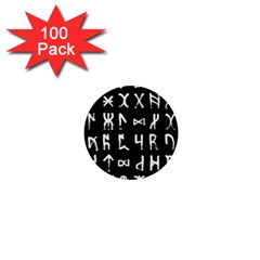 Macromannic Runes Collected Inverted 1  Mini Buttons (100 Pack)  by WetdryvacsLair