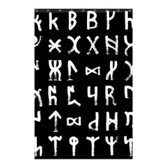 Macromannic Runes Collected Inverted Shower Curtain 48  X 72  (small)  by WetdryvacsLair