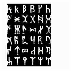 Macromannic Runes Collected Inverted Large Garden Flag (two Sides) by WetdryvacsLair