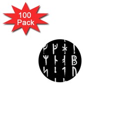 Medieval Runes Collected Inverted Complete 1  Mini Buttons (100 Pack)  by WetdryvacsLair