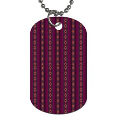 Maroon Sprinkles Dog Tag (two Sides) by Sparkle