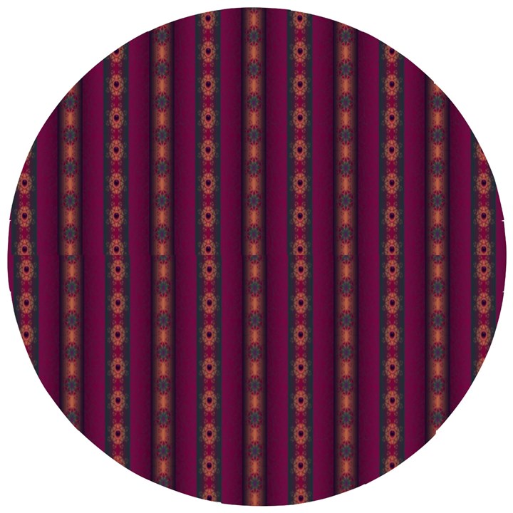 Maroon Sprinkles Wooden Puzzle Round