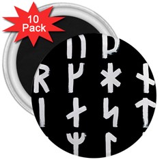 Younger Futhark Rune Set Collected Inverted 3  Magnets (10 Pack)  by WetdryvacsLair