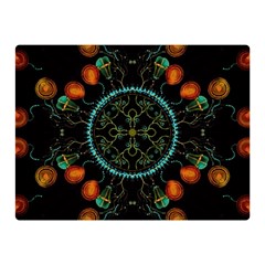 Mandala - 0006 - Floating Free Double Sided Flano Blanket (mini)  by WetdryvacsLair