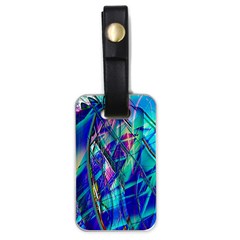 Title Wave, Blue, Crashing, Wave, Natuere, Abstact, File Img 20201219 024243 200 Luggage Tag (one Side) by ScottFreeArt